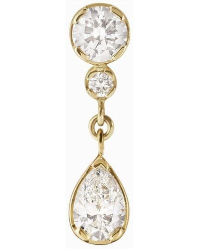 Sophie Bille Brahe 18kt Goutte Diamond Mono Earring - Metallic