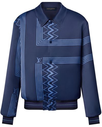 Louis Vuitton Souvenir Jacke mit Karakoram-Motiv - Blau