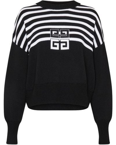 Givenchy 4g Cropped Sweater - Black