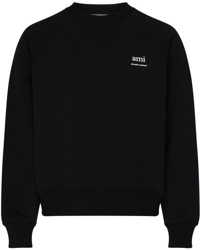 Ami Paris Sweatshirt avec logo - Noir