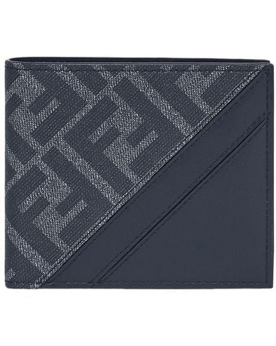 Fendi Diagonal Wallet - Blue