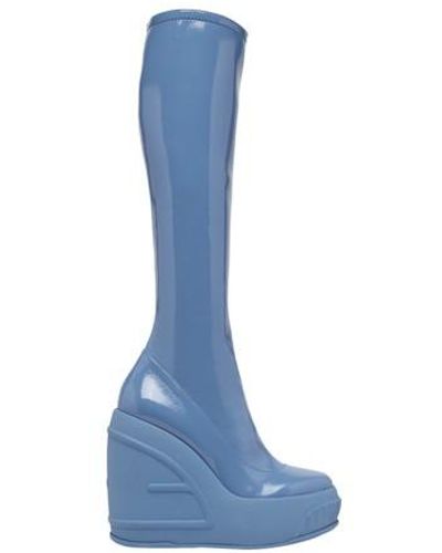 Fendi Patent Leather Boots - Blue