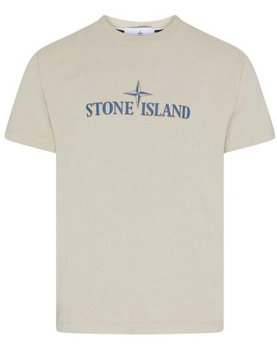 Stone Island Logo T-Shirt - White