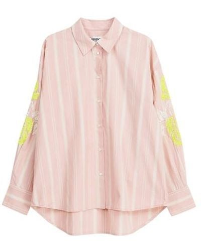 Essentiel Antwerp Dorothy Striped Cotton Shirt - Pink