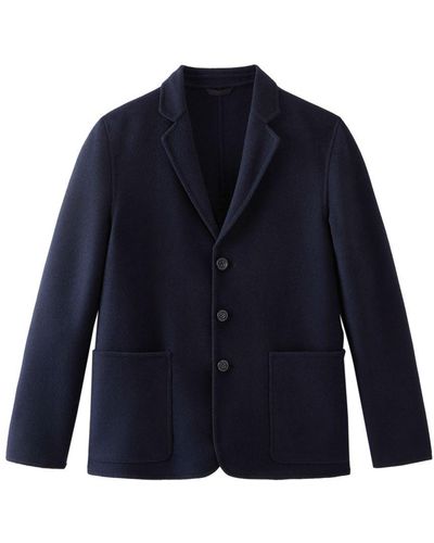 Woolrich Manteco Recycled Wool Blend Blazer - Blue