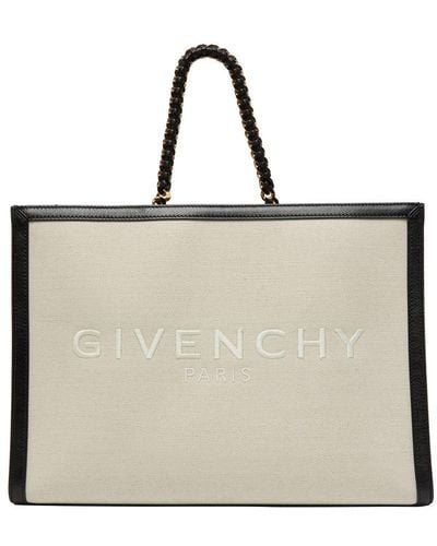 Givenchy Medium G Tote Shopping Bag - Natural