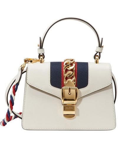 Gucci Sylvie Leather Mini Bag - White