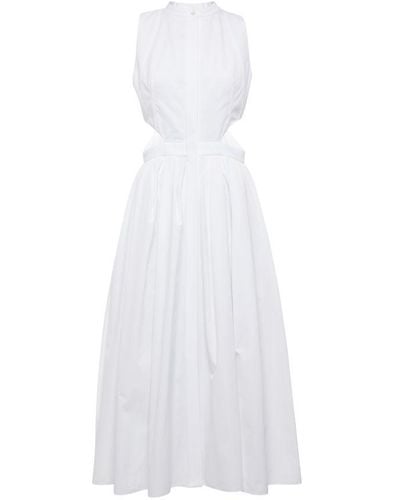 Alexander McQueen Midi Dress - White