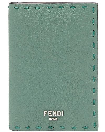 Fendi Selleria Card Holder - Green