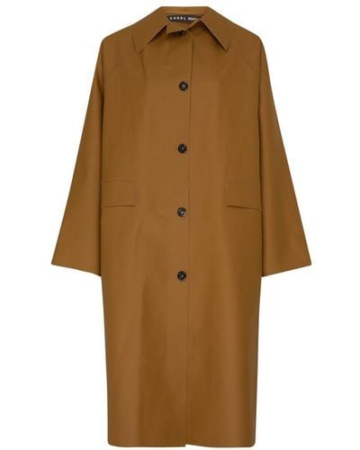 Kassl Original Long Rubber Coat - Brown