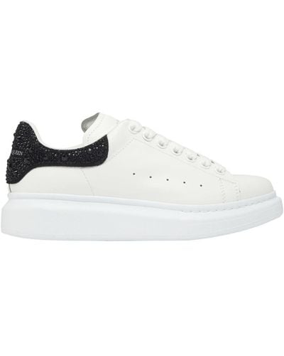 Alexander McQueen Oversize Sneakers With Strass - White