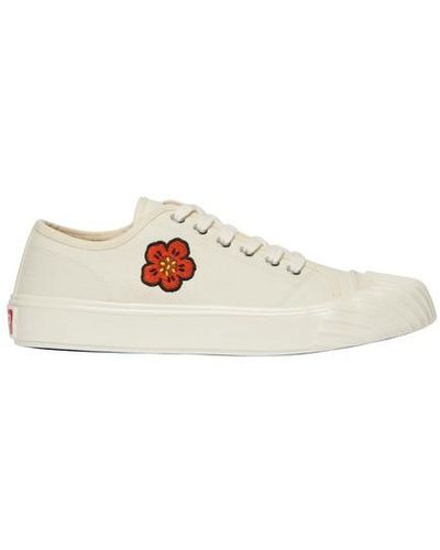 KENZO Logo Low Top Trainers - White