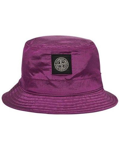 Stone Island Bucket Hat - Purple