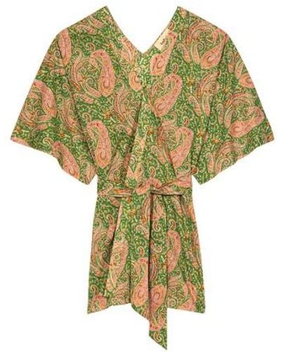 Ba&sh Kimono Olsen - Vert