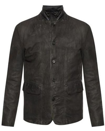 AllSaints 'survey' Leather Jacket - Black