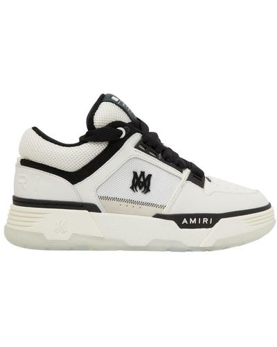 Amiri Ma-1 Leather And Mesh Low-top Sneakers - White