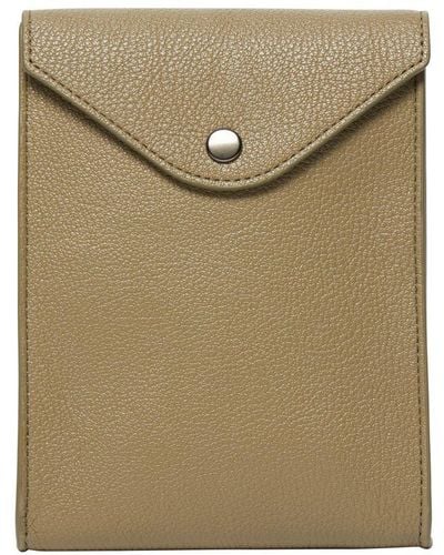 Lemaire Enveloppe With Strap - Green