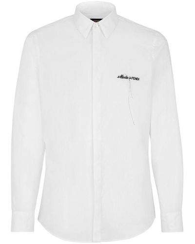 Fendi Formal Shirts - White