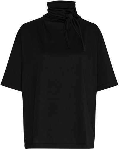 Lemaire T-shirt avec foulard - Noir