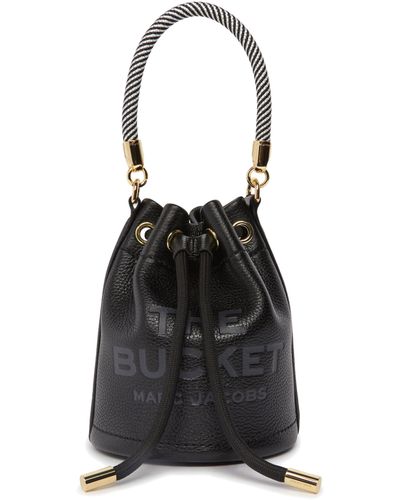 Marc Jacobs Sac The Leather Mini Bucket - Noir