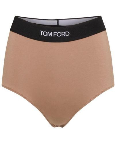 Tom Ford Modal Signature Briefs - Brown