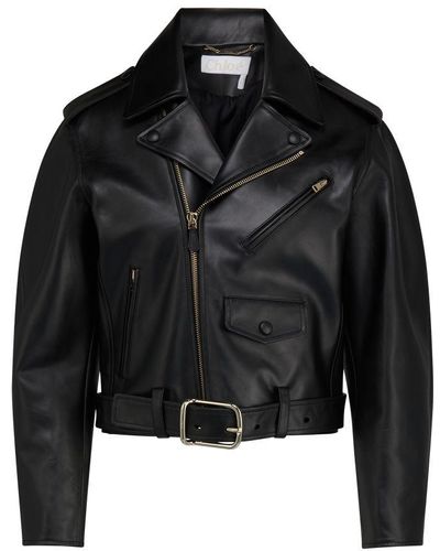 Chloé Leather Jacket - Black