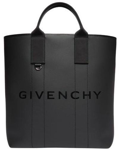 Givenchy Cabas-Tasche G-Essentials Large aus beschichtetem Leinen - Schwarz