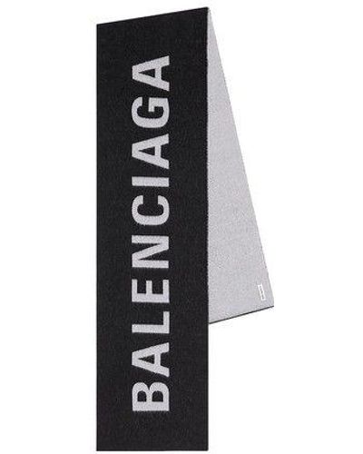 Balenciaga Cotton Scarf - Black