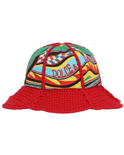 Dolce & Gabbana Multi-colored Crochet Hat