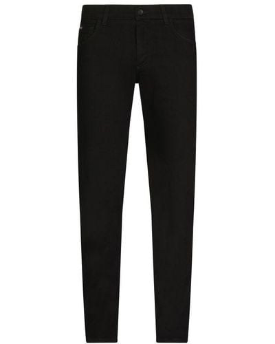 Dolce & Gabbana Slim-Fit Stretch Jeans - Black