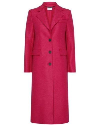 Harris Wharf London Long Coat - Red