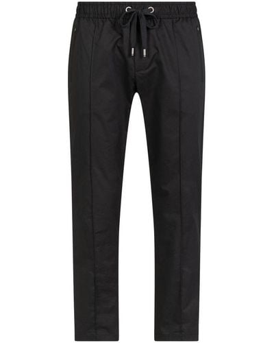 Dolce & Gabbana Stretch Cotton Jogging Trousers - Black