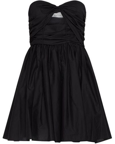 Matteau Mini Dress Bare Shoulder - Black