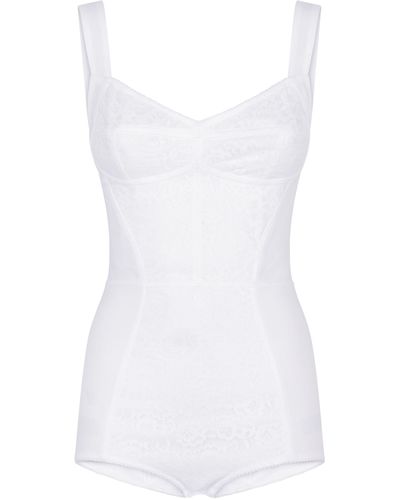 Dolce & Gabbana Korsett-Bodysuit - Weiß