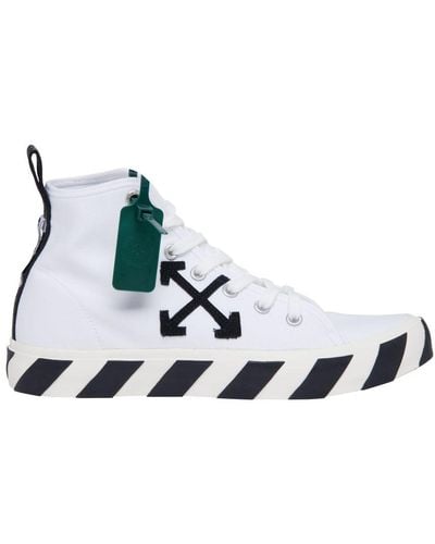 Off-White c/o Virgil Abloh Mid-top Logo Sneakers - White