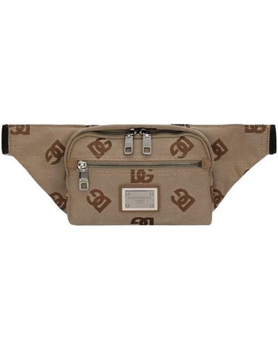 Dolce & Gabbana Small Cordura Belt Bag - Natural