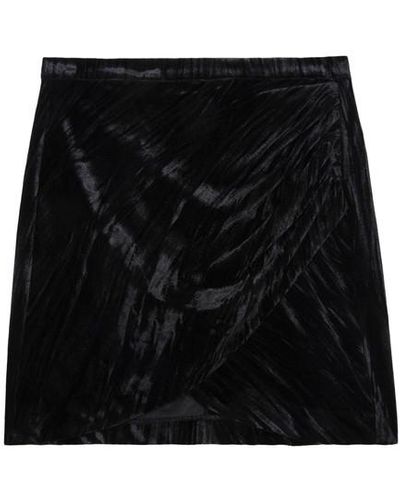 Zadig & Voltaire Judelle Velvet Skirt - Black