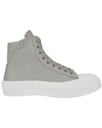 Alexander McQueen High-top Sneakers - Gray