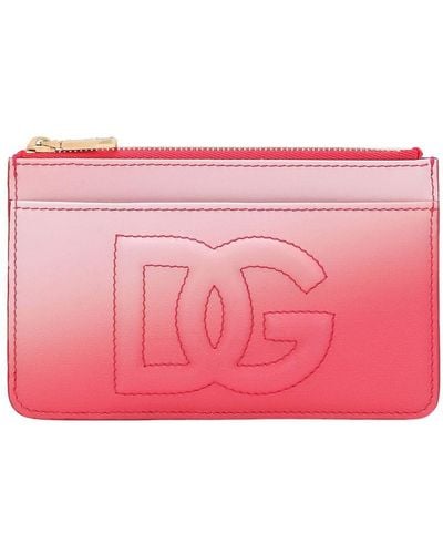 Dolce & Gabbana Medium Logo Card Holder - Pink