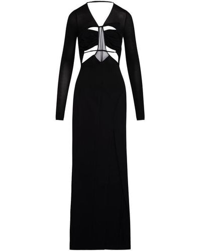Nensi Dojaka Long Dress - Black
