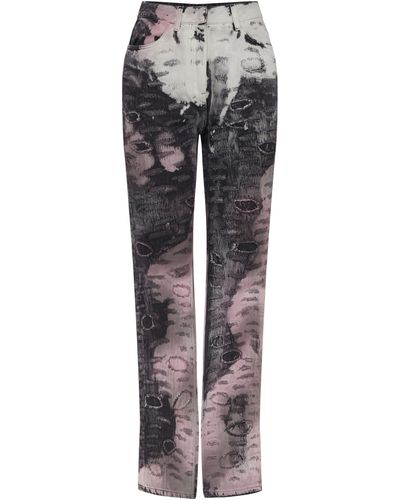 Givenchy Pantalon à imprimé - Gris