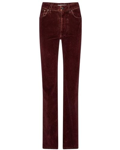 Rabanne Wide Pants - Red