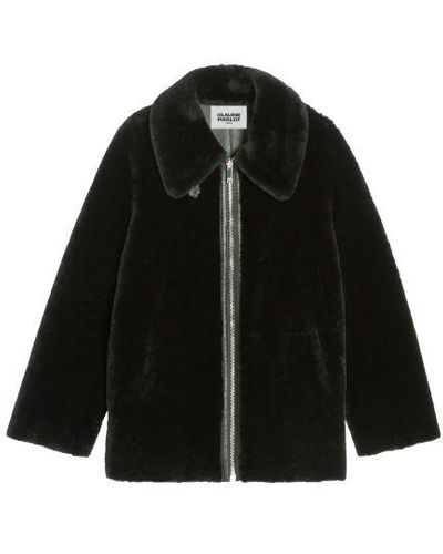 Claudie Pierlot Zipped Coat - Black