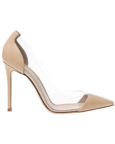 Gianvito rossi hotsell plexi white