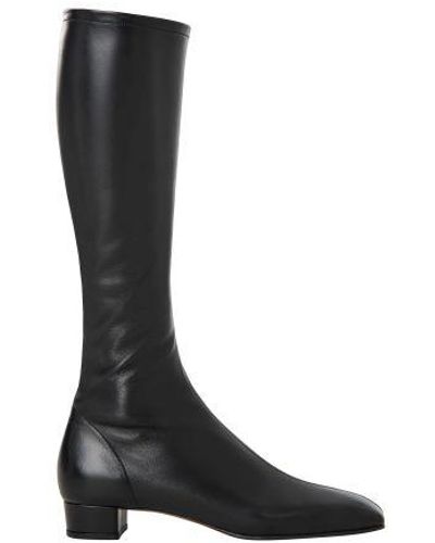 BY FAR Edie Leather Boots - Black