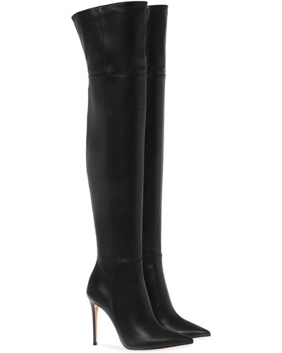 Gianvito Rossi Bea 85 Thigh High Boots - Black