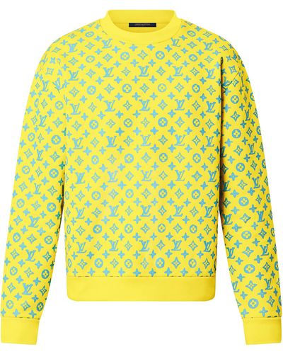 Louis Vuitton Sweatshirt mit grafischem Monogram Rainbow Playground-Motiv - Gelb