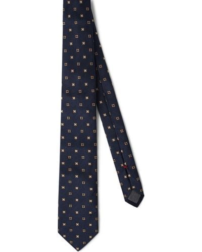Brunello Cucinelli Krawatte aus Seide - Blau