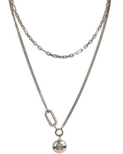 Alexander McQueen Punk Chain Necklace - Metallic