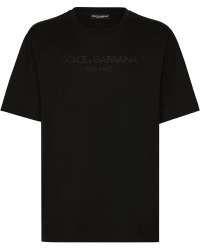 Dolce & Gabbana T-Shirt mit Rundhalsausschnitt - Schwarz